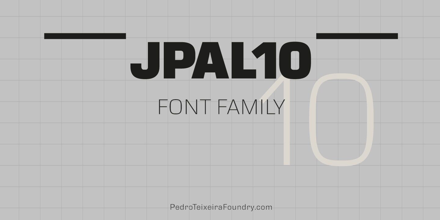 JPAL10 Font Family