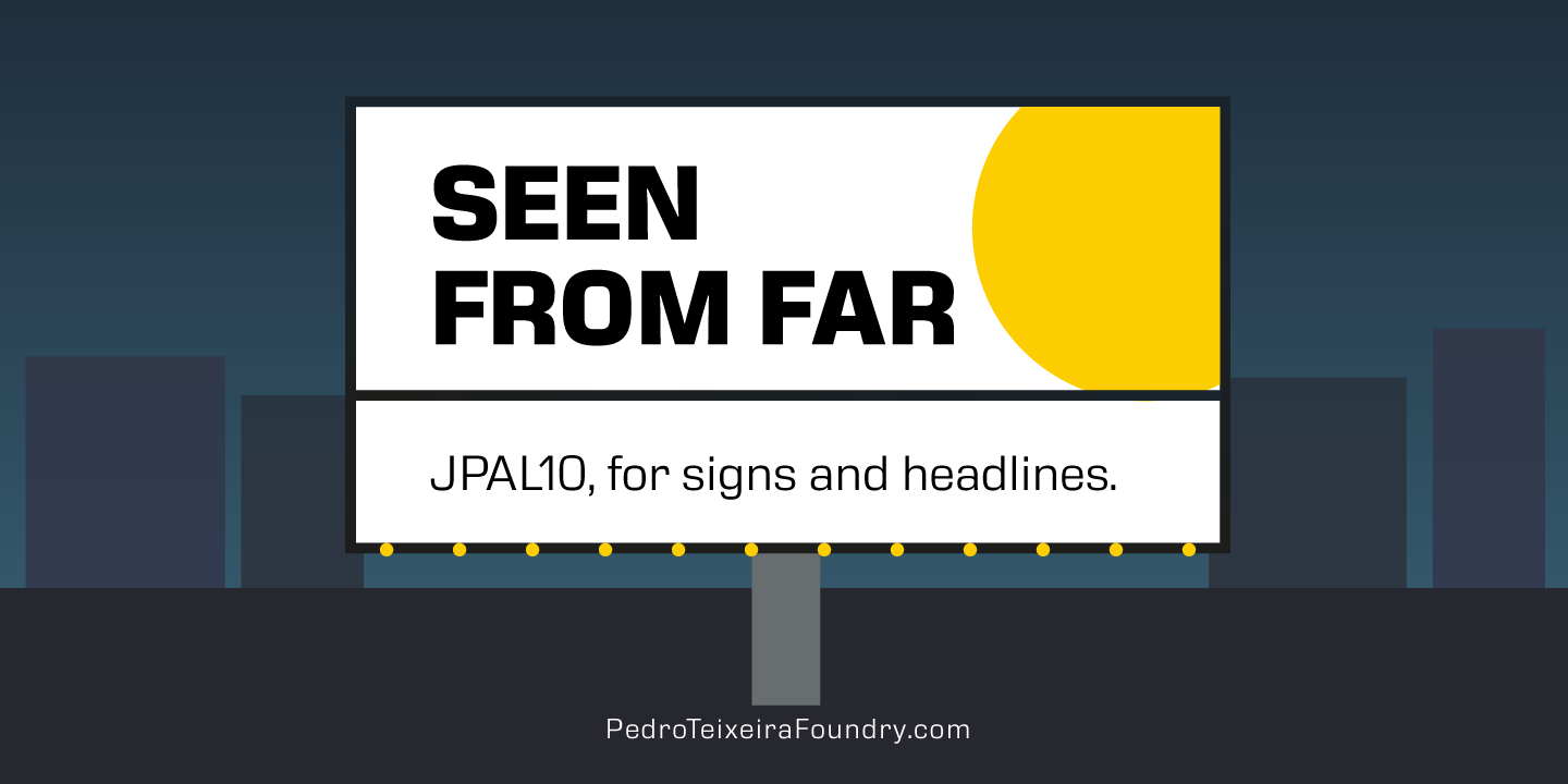 JPAL10 Font Family